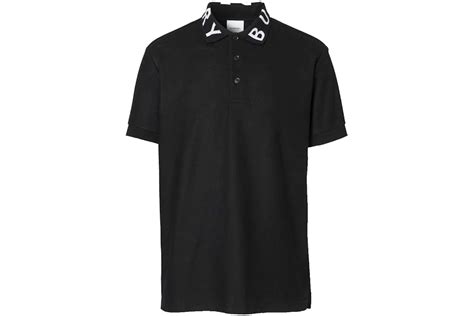 Burberry Ryland Collar Logo Polo Black Men's .